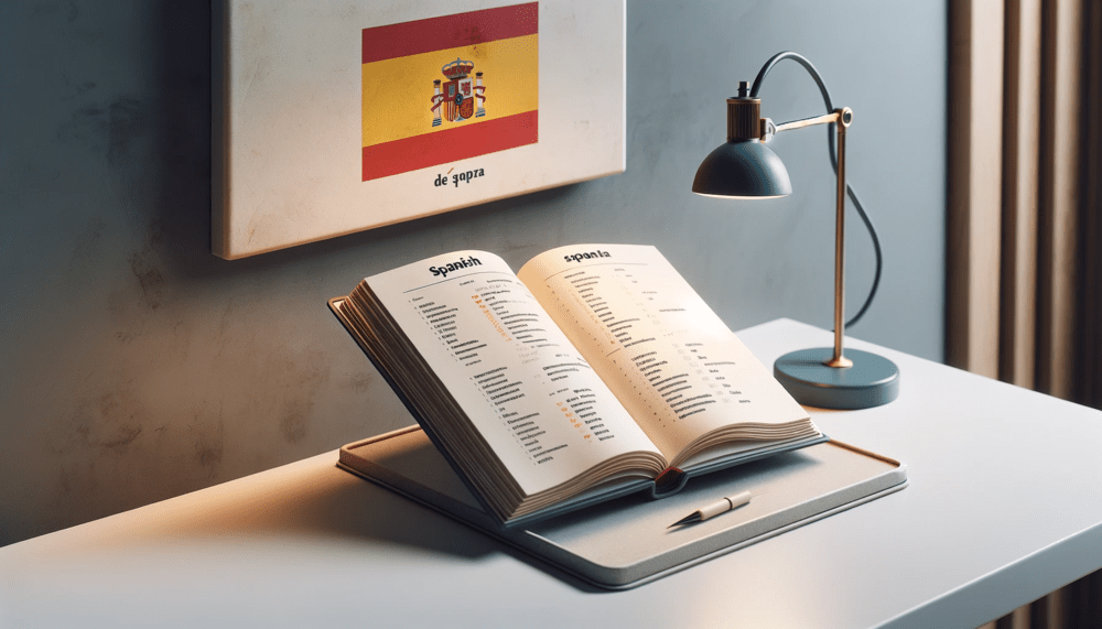 Studying spanish guide book